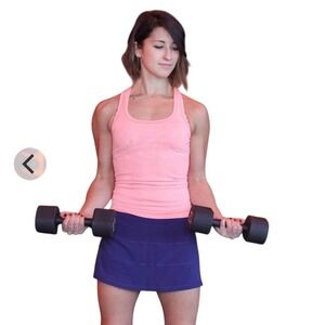 Lululemon Pace Setter Skirt Blue Pleated Running Tennis Skort Women Size 6